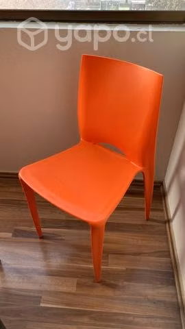 8 sillas diseño, comodas, bajo mantenimiento