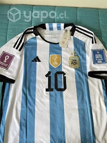 Camiseta Messi Argentina Campeón Mundial 2022 tres
