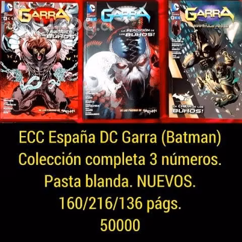 ECC DC Garra (Batman) Colección completa 3 núm.