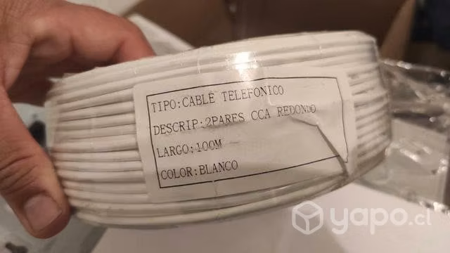 Bobina de cable telefónico