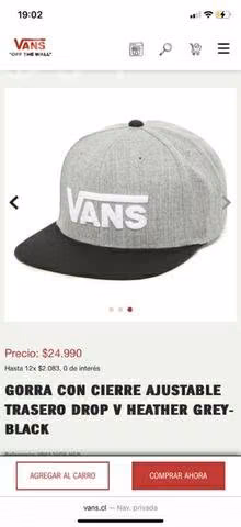 Gorra/Jockey vans ajustable - Imagen 3