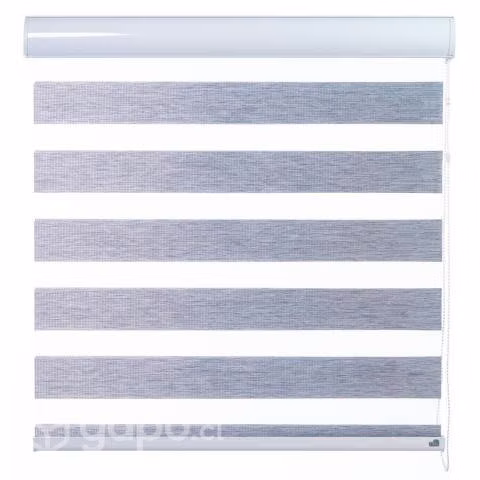 Cortina duo rustica color gris