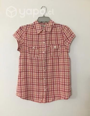 Blusa No Elástica 55% Lino Marca Old Navy Talla M