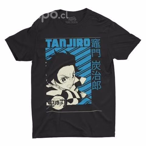Polera Tanjiro Kamado 4 Anime Kimetsu No Yaiba Dem