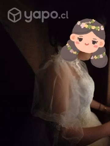 Vestido de novia+falso+velo