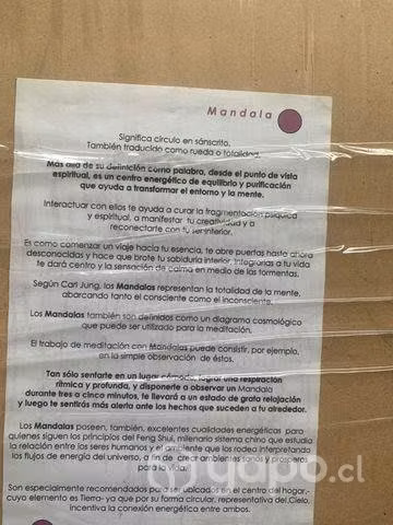 Cuadro mándala decorativo