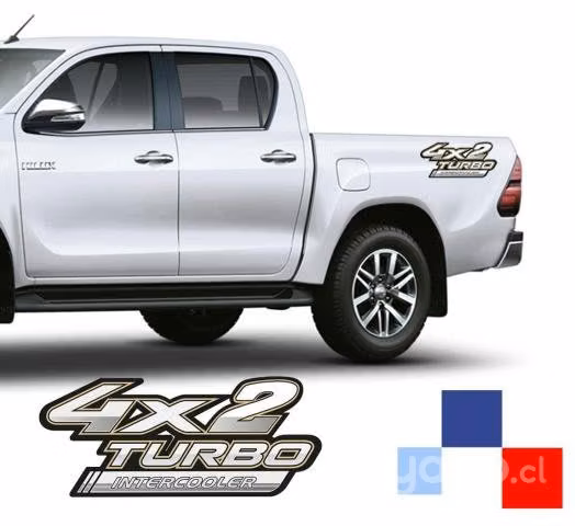 EMBLEMA ADHESIVO PICK UP TOYOTA HILUX 4x2