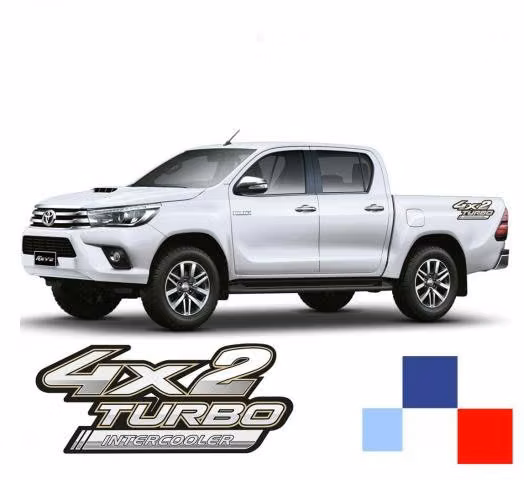 EMBLEMA ADHESIVO PICK UP TOYOTA HILUX 4x2