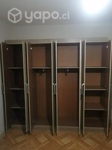 Súper descuento 20% en ropero de 8 puerta café