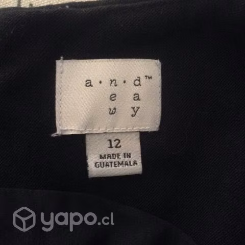 Vestido Negro mujer, con forro interior Marca A ne - Imagen 6