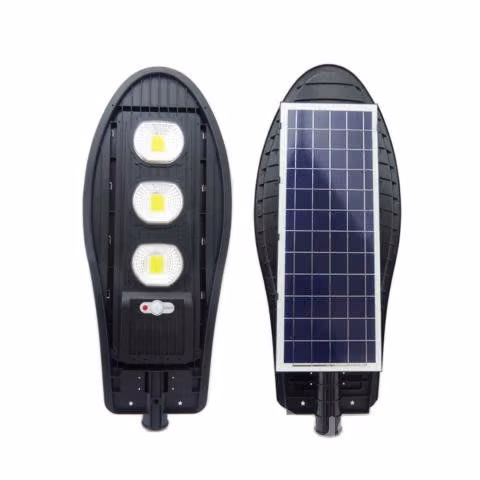 Foco Solar LED COB 3 Placas 120 Watts Sensor