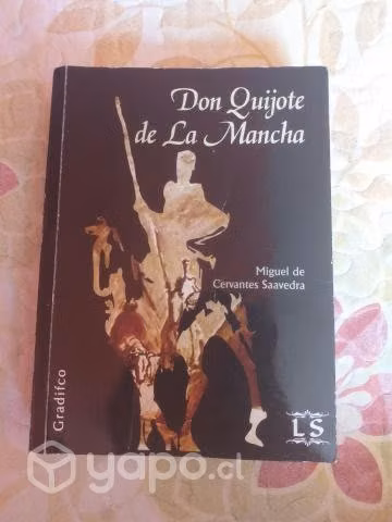 Libro Don Quijote, editorial Gradifco