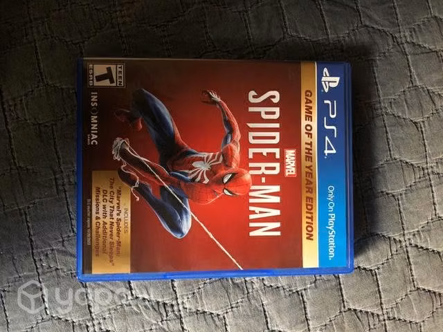 Spiderman game of the year edition Ps4