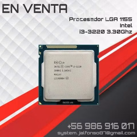 PROCESADOR LGA1155 INTEL COREi3-3220 3.30GHZ