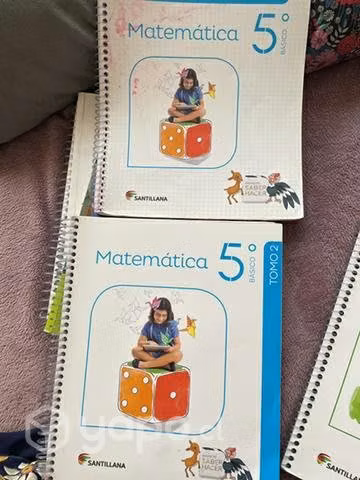 Textos matemáticas, quinto básico, Santillana