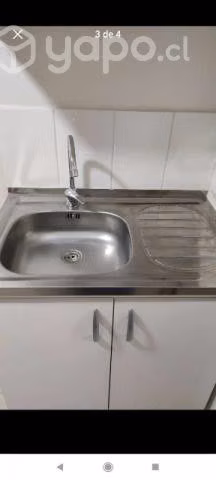 Mueble base con lavaplatos y llave