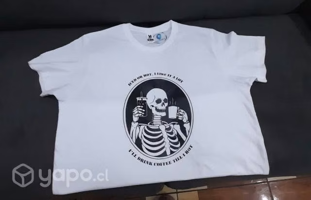Polera Esqueleto 100% Algodón De Lion Colors
