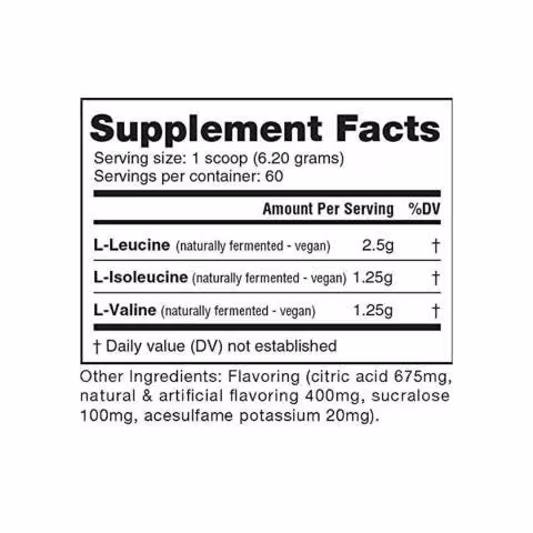 Nutrabio BCAA 5000 400 gramos Aminoacidos - Imagen 2