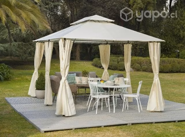 Pérgola Romana incluye cortinas 3X4