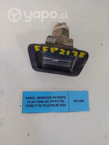 Farol Derecho Patente Ford F150 Platinum 2020