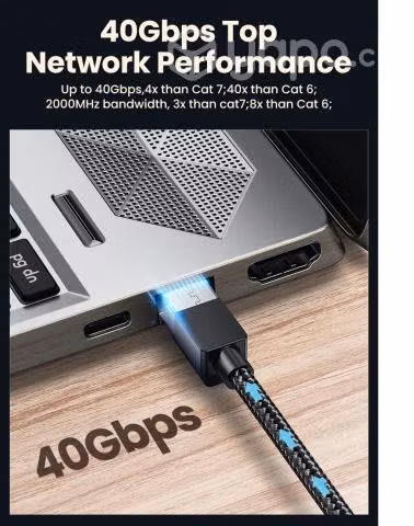 Cable 2 metros CAT 8 - SFTP. hasta 40 Gbps