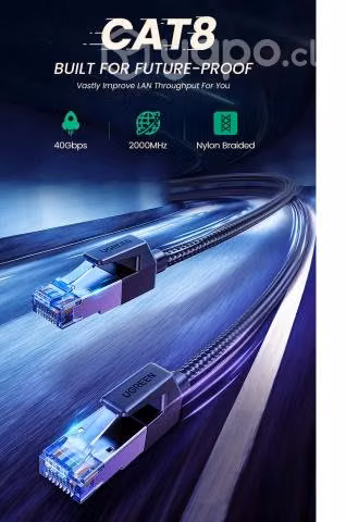 Cable 2 metros CAT 8 - SFTP. hasta 40 Gbps
