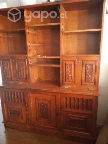Biblioteca y sofa