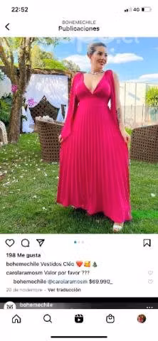 Vestido fuscia