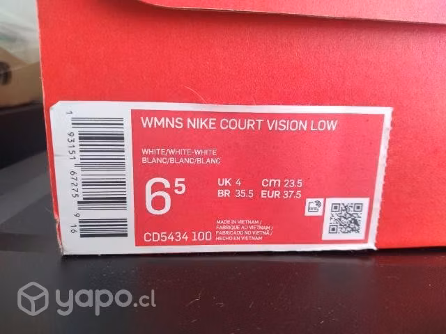 Zapatillas nike court vision low mujer