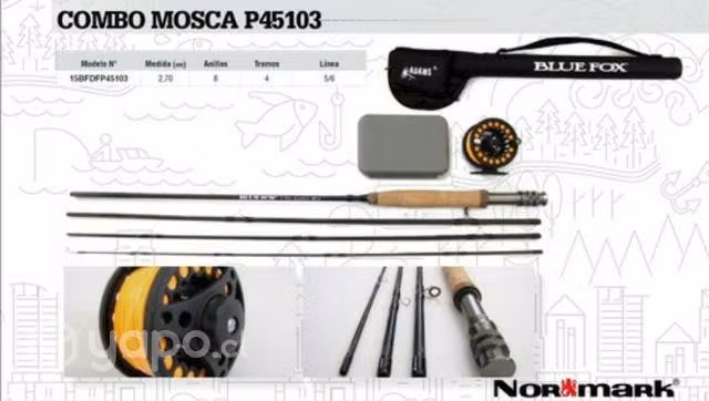Equipo completo pesca con mosca nuevos