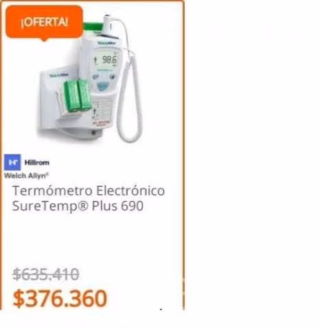 Termometro digital welch allyn, ultima unidad - Imagen 2