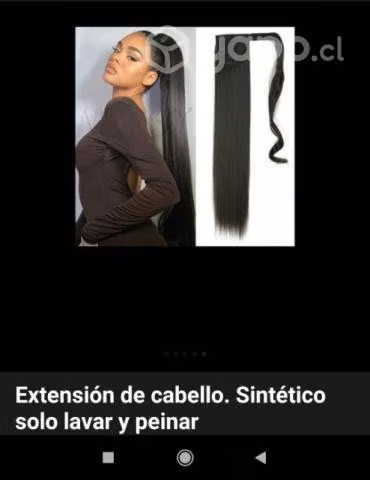 Extensión de cabello. Pelo. Solo lavar y peinar