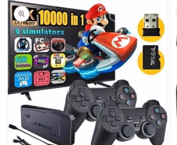 Consola con 10 mil juegos clásicos