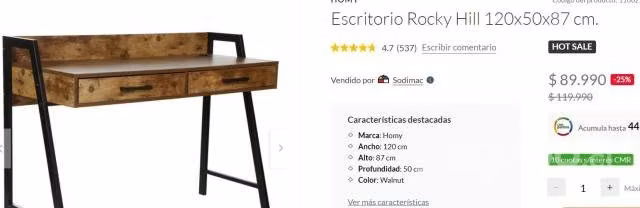 Escritorio más silla - Imagen 2