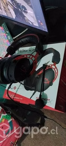 Audifonos Gamer HyperX Cloud Alpha Red Black