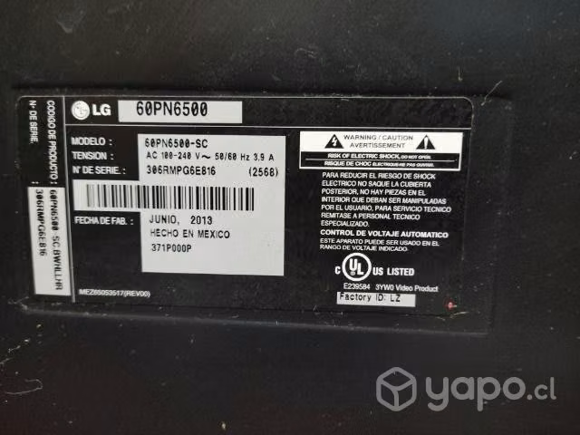 Plasma LG 60 pulgadas - Imagen 2