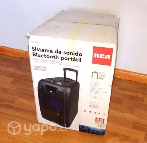 Sistema de sonido bluetooth portatil rca. 65 w rms