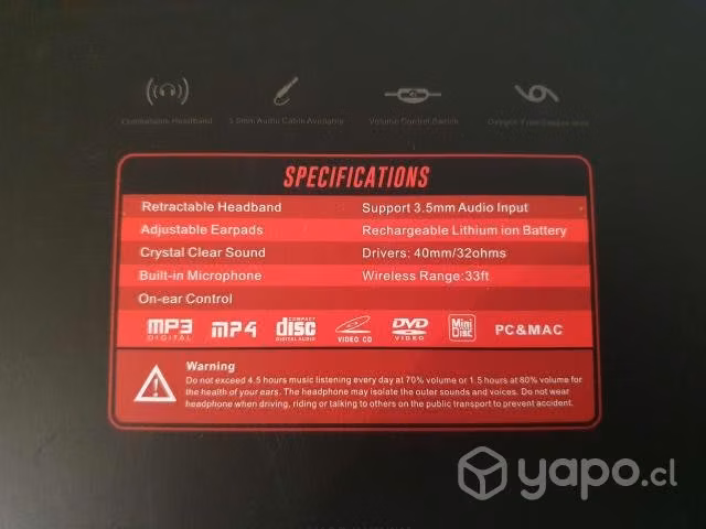 Audífonos Bluetooth Dylan usado - Imagen 3