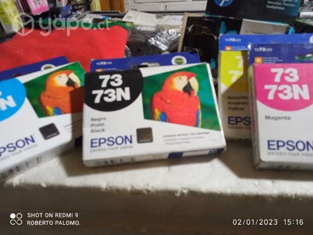 Tintas Epson 73n colores originales