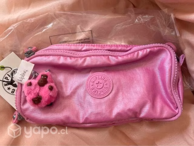 Estuche Kipling Pink Metallic
