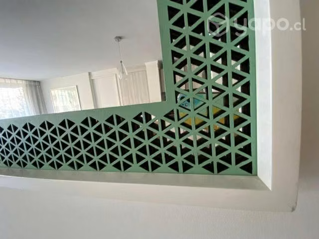 Espejo 60x160. Calado, color menta y marco blanco