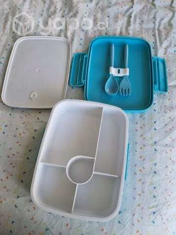 Lonchera bento box con compartimientos