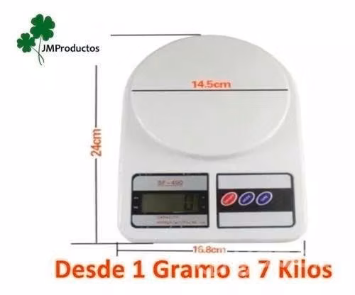 Balanza Pesa Digital Ideal Cocina, Comercio 1g - 7 - Imagen 2