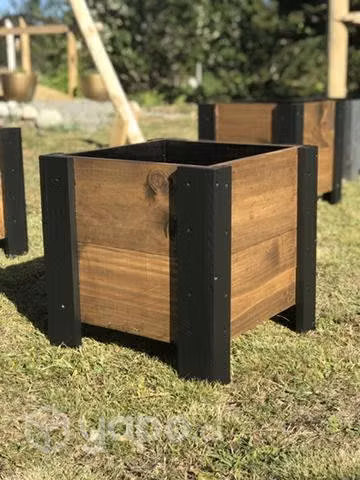 Maceteros tipo cubo grandes para plantas ext e int