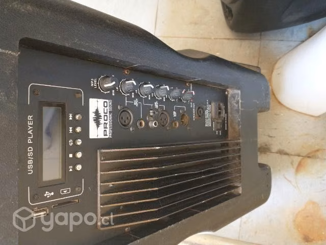Parlantes activo y pasivo Proco