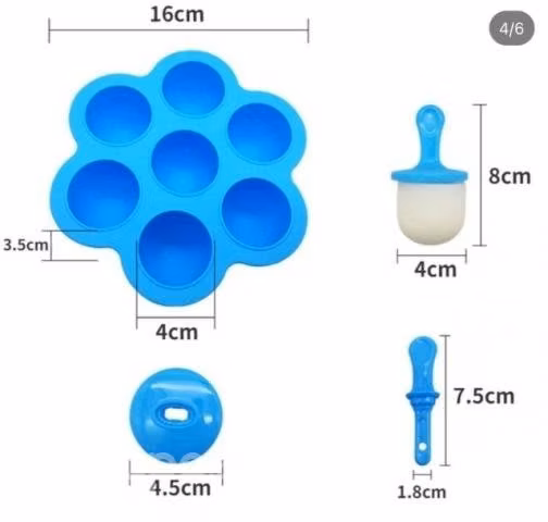 Molde de silicona para heladitos