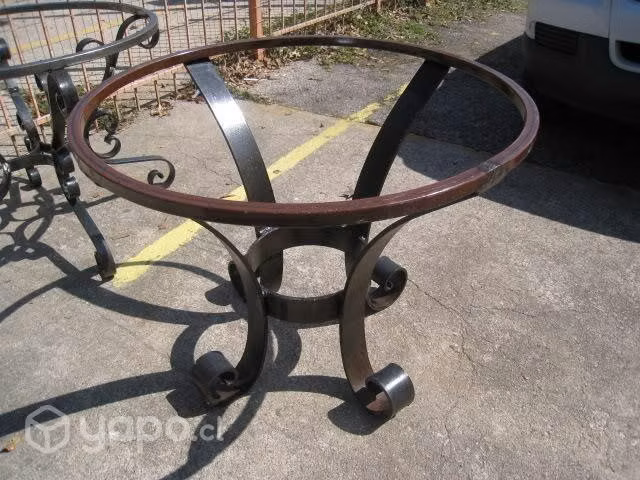 Mesa terraza de fierro y forja