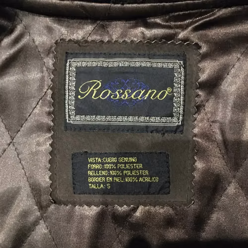 Chaqueta Cuero Tipo Aviadora Marrón Oscuro Talla S