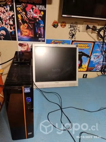 Pack cpu y monitor arcade