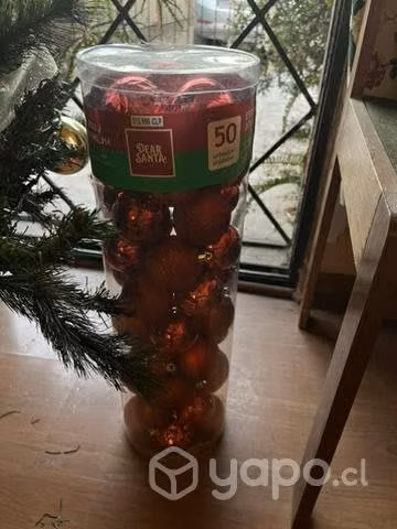 50 esferas navideñas rojas - Imagen 3